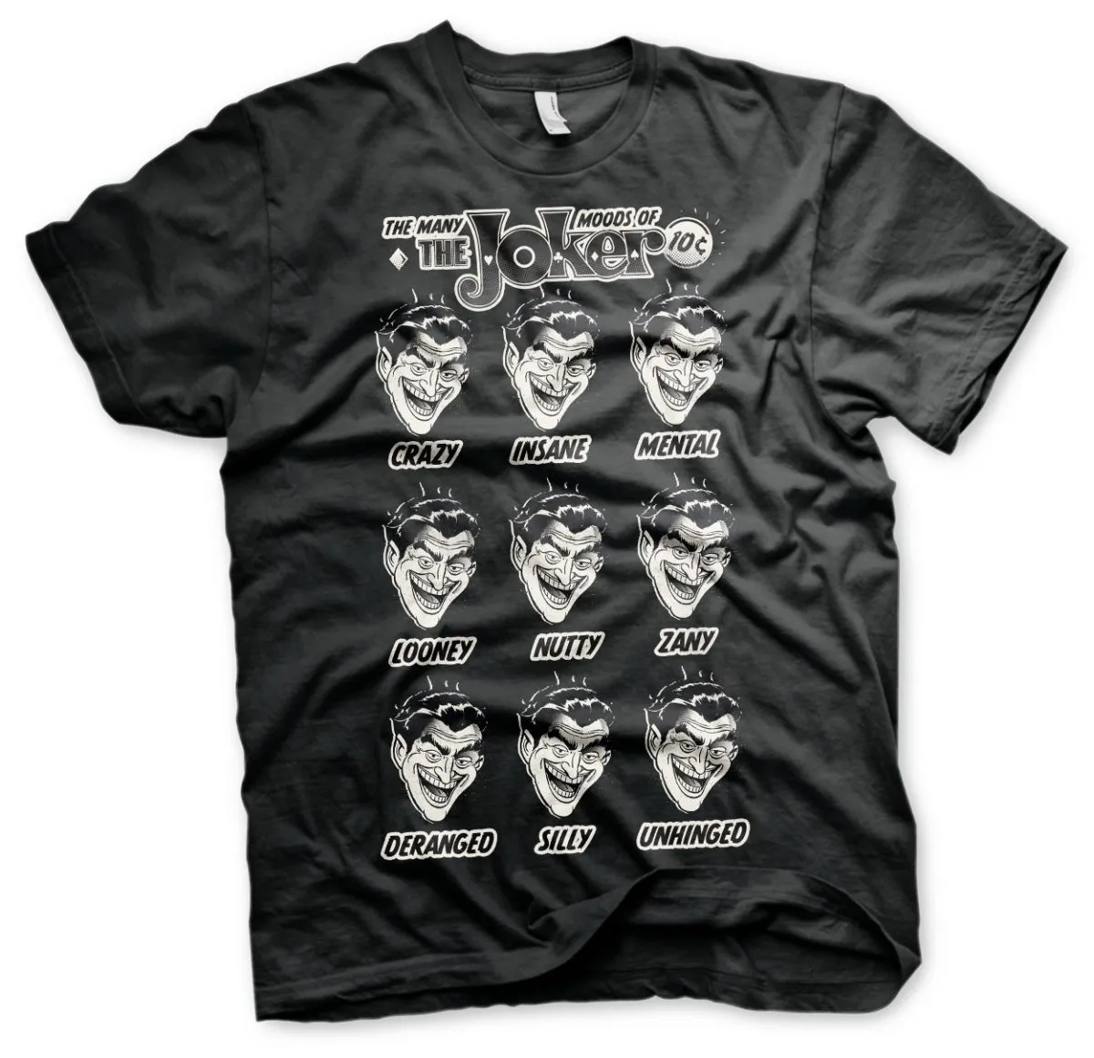 The Many Moods of The Joker T-Shirt